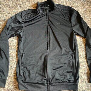 Adidas Men’s E 3 Stripe Tracksuit Black Jacket Top M